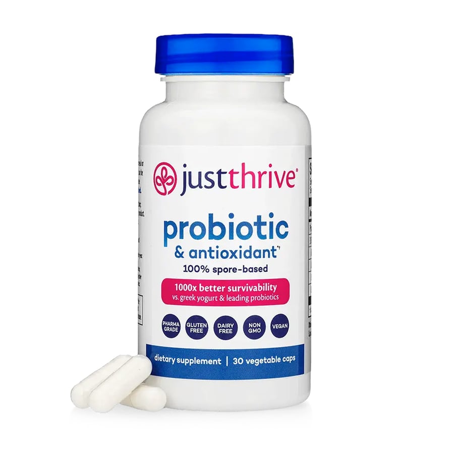 Just Thrive Probiotic bottle